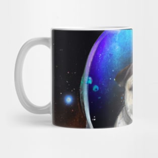 Rainbow Astronaut Pug Mug